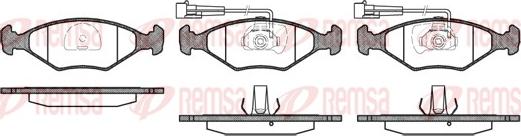 Remsa 0281.32 - Тормозные колодки, дисковые, комплект autosila-amz.com