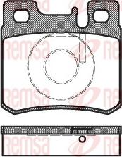 Remsa 0282.20 - Тормозные колодки, дисковые, комплект autosila-amz.com