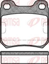 Remsa 0239.00 - Колодки тормозные дисковые задн. Opel Omega A 3.0/Vectra В 1.6-2.2DTi 87-03 autosila-amz.com