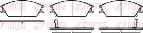 Remsa 0224.02 - Тормозные колодки, дисковые, комплект autosila-amz.com