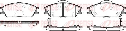 Remsa 0224.22 - Тормозные колодки, дисковые, комплект autosila-amz.com