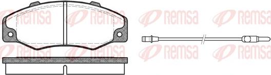 Remsa 0220.02 - Тормозные колодки, дисковые, комплект autosila-amz.com