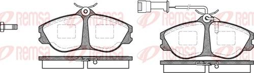 Remsa 0276.02 - Тормозные колодки, дисковые, комплект autosila-amz.com