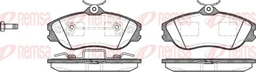 Remsa 0276.20 - Тормозные колодки, дисковые, комплект autosila-amz.com