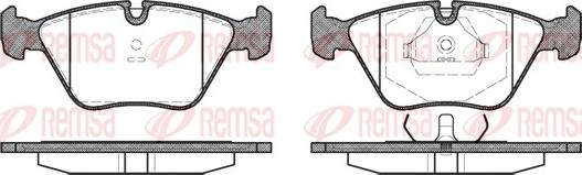 Remsa 0270.40 - Тормозные колодки, дисковые, комплект autosila-amz.com
