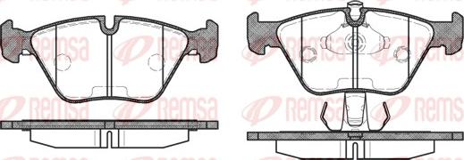 Remsa 0270.15 - Тормозные колодки, дисковые, комплект autosila-amz.com