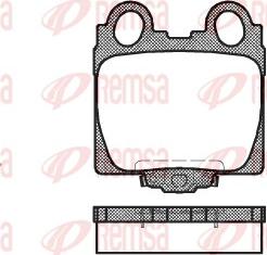 Remsa 0743.04 - Тормозные колодки, дисковые, комплект autosila-amz.com