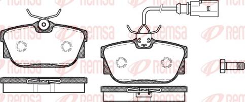 Remsa 0767.01 - Тормозные колодки, дисковые, комплект autosila-amz.com