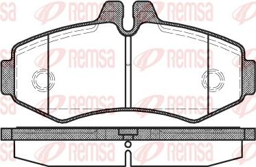 Remsa 0701.00 - Тормозные колодки, дисковые, комплект autosila-amz.com