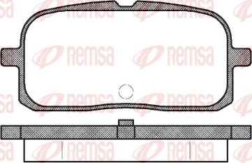 Remsa 0715.00 - Тормозные колодки, дисковые, комплект autosila-amz.com