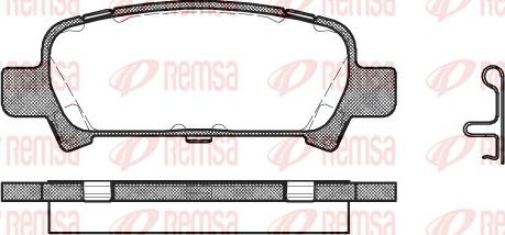 Remsa 0729.02 - Тормозные колодки, дисковые, комплект autosila-amz.com