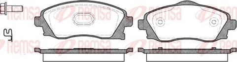 Remsa 0774.02 - Тормозные колодки, дисковые, комплект autosila-amz.com