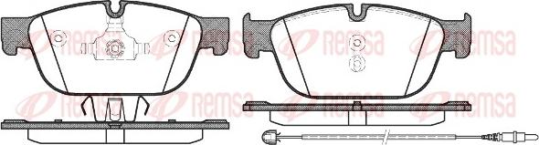 Remsa 1451.01 - Тормозные колодки, дисковые, комплект autosila-amz.com