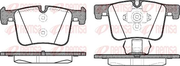 Remsa 1457.00 - Тормозные колодки, дисковые, комплект autosila-amz.com