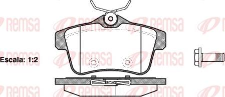 Remsa 1418.00 - Тормозные колодки, дисковые, комплект autosila-amz.com