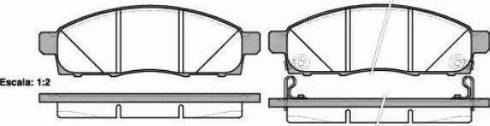 Sangsin Brake SP1361 - Тормозные колодки, дисковые, комплект autosila-amz.com