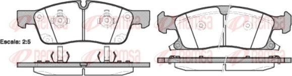 Remsa 1430.02 - Тормозные колодки, дисковые, комплект autosila-amz.com