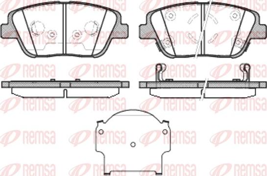 Remsa 1423.02 - Тормозные колодки, дисковые, комплект autosila-amz.com