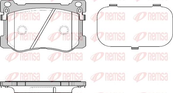 Remsa 1475.12 - Тормозные колодки, дисковые, комплект autosila-amz.com