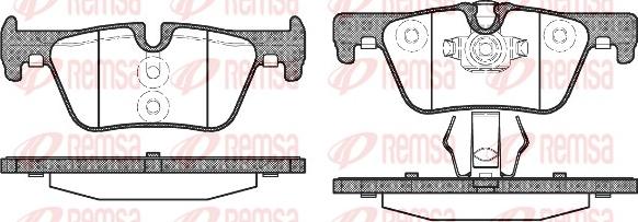 Remsa 1476.00 - Тормозные колодки, дисковые, комплект autosila-amz.com