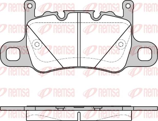 Remsa 1598.00 - Тормозные колодки, дисковые, комплект autosila-amz.com