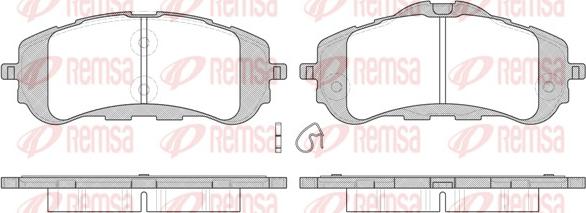 Remsa 1559.00 - Колодки тормозные дисковые передн. Peugeot 308 1.6 13> autosila-amz.com
