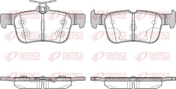 Remsa 1551.00 - Тормозные колодки, дисковые, комплект autosila-amz.com