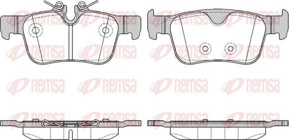 Remsa 1551.10 - Тормозные колодки, дисковые, комплект autosila-amz.com