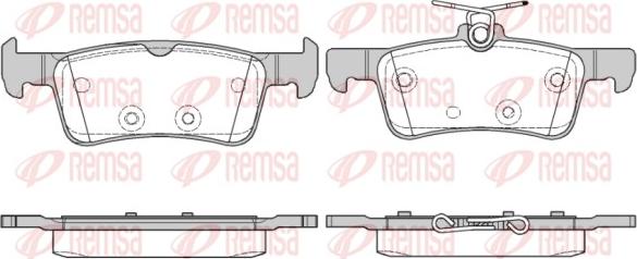 Remsa 1563.10 - Тормозные колодки, дисковые, комплект autosila-amz.com