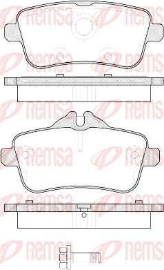 Remsa 1503.00 - Тормозные колодки, дисковые, комплект autosila-amz.com