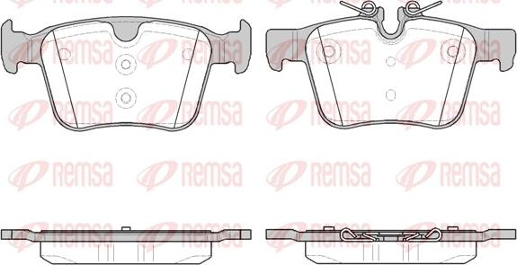 Remsa 1516.40 - Тормозные колодки, дисковые, комплект autosila-amz.com