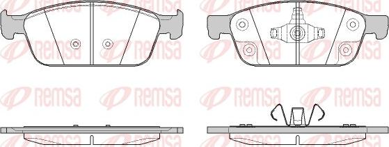 Remsa 1510.50 - Тормозные колодки, дисковые, комплект autosila-amz.com