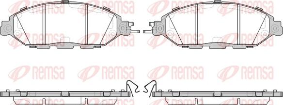 Remsa 1518.15 - Тормозные колодки, дисковые, комплект autosila-amz.com