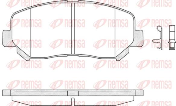 Remsa 1513.02 - Колодки тормозные дисковые передн. Mazda CX-5 2.0/2.0D 11> autosila-amz.com