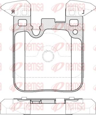 Remsa 1539.00 - Тормозные колодки, дисковые, комплект autosila-amz.com