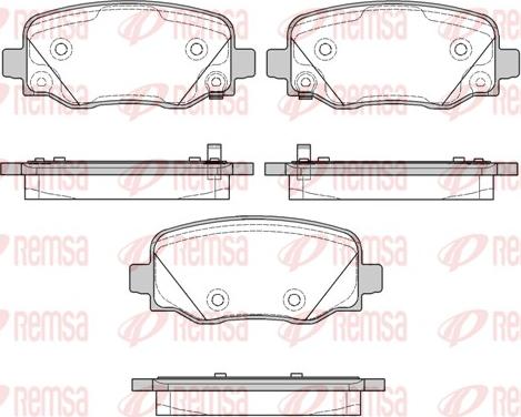 Remsa 1578.02 - Тормозные колодки, дисковые, комплект autosila-amz.com