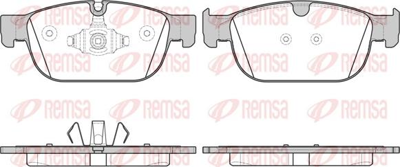 Remsa 1696.00 - Тормозные колодки, дисковые, комплект autosila-amz.com