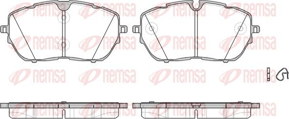 Remsa 1654.00 - Тормозные колодки, дисковые, комплект autosila-amz.com