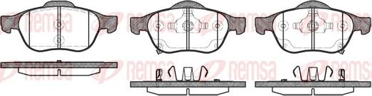 Remsa 1054.02 - Тормозные колодки, дисковые, комплект autosila-amz.com