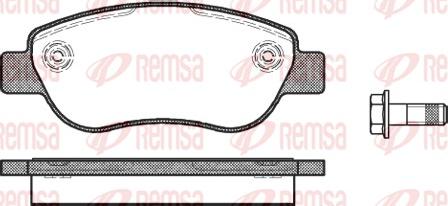 Remsa 1069.00 - Тормозные колодки, дисковые, комплект autosila-amz.com