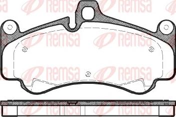 Remsa 1066.00 - Тормозные колодки, дисковые, комплект autosila-amz.com