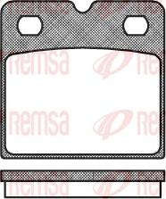 Remsa 1067.00 - Тормозные колодки, дисковые, комплект autosila-amz.com