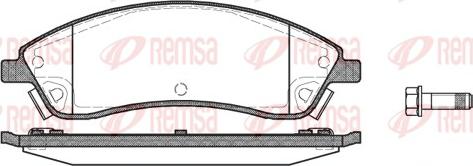 Remsa 1086.08 - Тормозные колодки, дисковые, комплект autosila-amz.com