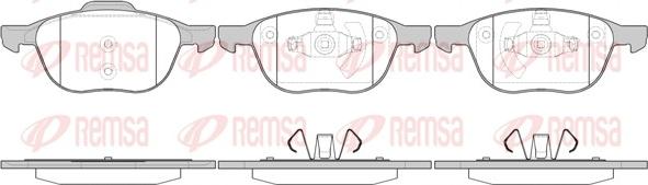 Remsa 1082.00 - Тормозные колодки, дисковые, комплект autosila-amz.com