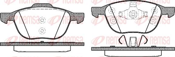 Remsa 1082.30 - Тормозные колодки, дисковые, комплект autosila-amz.com