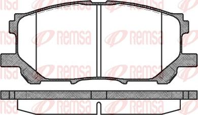 Remsa 1039.00 - Тормозные колодки, дисковые, комплект autosila-amz.com