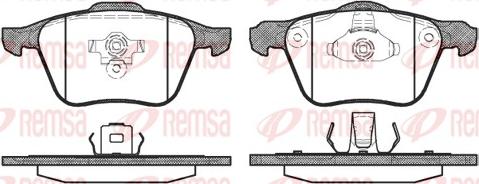 Remsa 1070.00 - Тормозные колодки, дисковые, комплект autosila-amz.com