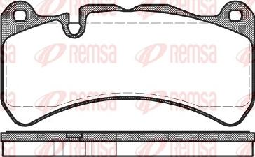 Remsa 1192.00 - Тормозные колодки, дисковые, комплект autosila-amz.com