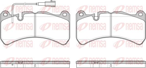 Remsa 1192.11 - Тормозные колодки, дисковые, комплект autosila-amz.com