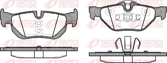 Remsa 1145.10 - Тормозные колодки, дисковые, комплект autosila-amz.com